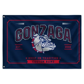 Gonzaga Bulldogs House Flag Customized Ornate Border Blue Best Selling