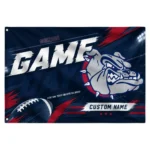 Gonzaga Bulldogs House Flag Personalized Action Streaks Blue Best Selling