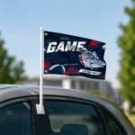 Gonzaga Bulldogs House Flag Personalized Action Streaks Blue Best Selling