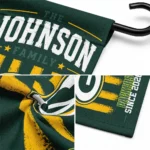 Green Bay Packers Garden Flag Custom Distressed Stripes Green Best Selling