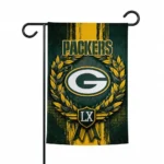 Green Bay Packers Garden Flag Custom Laurel Wreath Green Best Selling
