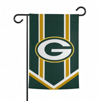 Green Bay Packers Garden Flag Customized Chevron Stripes Green Best Selling
