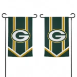 Green Bay Packers Garden Flag Customized Chevron Stripes Green Best Selling