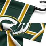 Green Bay Packers Garden Flag Customized Chevron Stripes Green Best Selling
