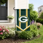 Green Bay Packers Garden Flag Customized Chevron Stripes Green Best Selling