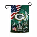 Green Bay Packers Garden Flag - Customized Icon Collage Green