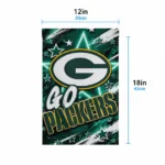 Green Bay Packers Garden Flag Personalized Glowing Star Green Best Selling
