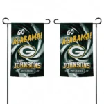 Green Bay Packers Garden Flag Personalized Swirl Vortex Green Best Selling