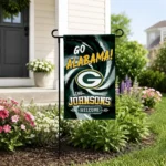 Green Bay Packers Garden Flag Personalized Swirl Vortex Green Best Selling