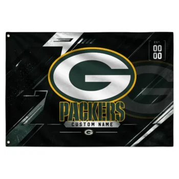 Green Bay Packers House Flag Custom Speed Slashes Green Best Selling