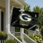 Green Bay Packers House Flag Custom Speed Slashes Green Best Selling