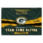 Green Bay Packers House Flag Customized Brushed Streaks Green Best Selling