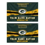 Green Bay Packers House Flag Customized Brushed Streaks Green Best Selling