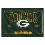 Green Bay Packers House Flag Customized Ornate Border Green Best Selling