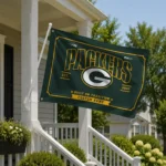 Green Bay Packers House Flag Customized Ornate Border Green Best Selling