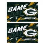 Green Bay Packers House Flag Personalized Action Streaks Green Best Selling