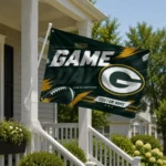 Green Bay Packers House Flag Personalized Action Streaks Green Best Selling