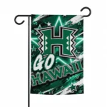 Hawaii Rainbow Warriors Garden Flag Custom Glowing Star Green Best Selling