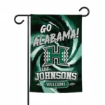 Hawaii Rainbow Warriors Garden Flag Custom Swirl Vortex Green Best Selling