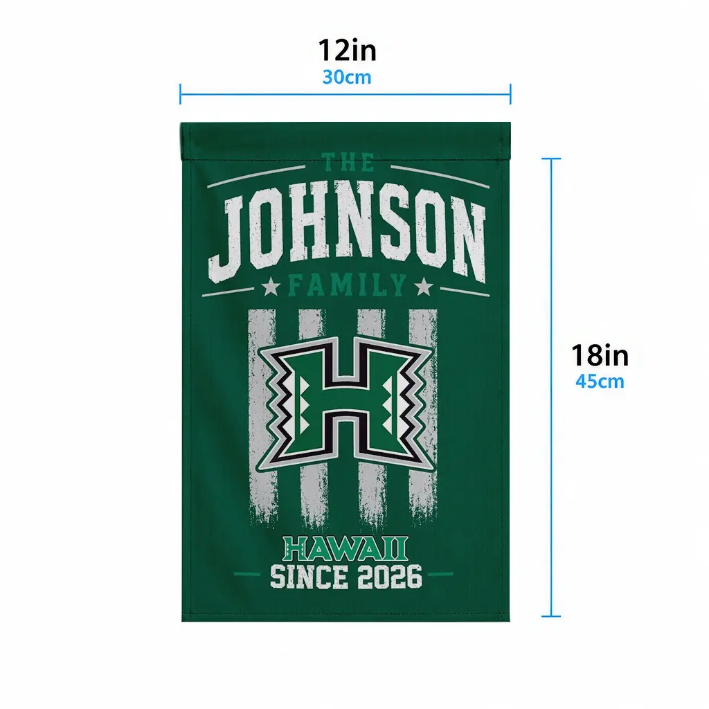 Hawaii Rainbow Warriors Garden Flag Customized Distressed Stripes Green High Quality Hawaii Rainbow Warriors Garden Flag Customized Distressed Stripes Green High Quality