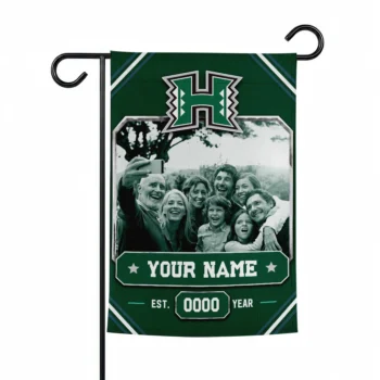Hawaii Rainbow Warriors Garden Flag - Customized Photo Frame Green