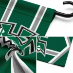 Hawaii Rainbow Warriors Garden Flag Personalized Chevron Stripes Green Best Selling