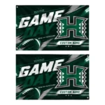 Hawaii Rainbow Warriors House Flag Custom Action Streaks Green Best Selling