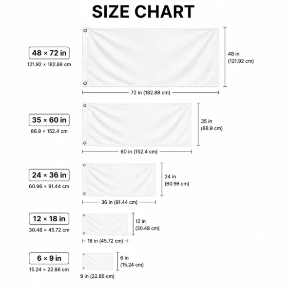 house flag size guide