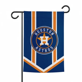 Houston Astros Garden Flag Custom Chevron Stripes Blue Best Selling