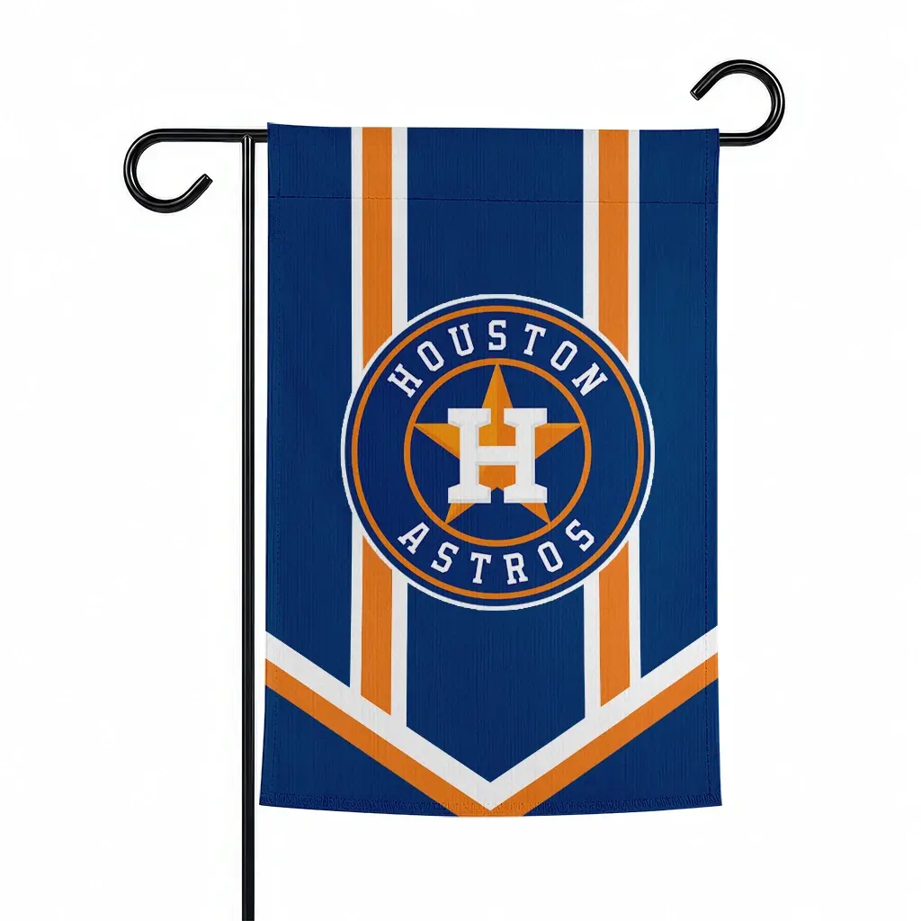 Houston Astros Garden Flag Custom Chevron Stripes Blue Best Selling Houston Astros Garden Flag Custom Chevron Stripes Blue Best Selling