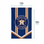 Houston Astros Garden Flag Custom Chevron Stripes Blue Best Selling