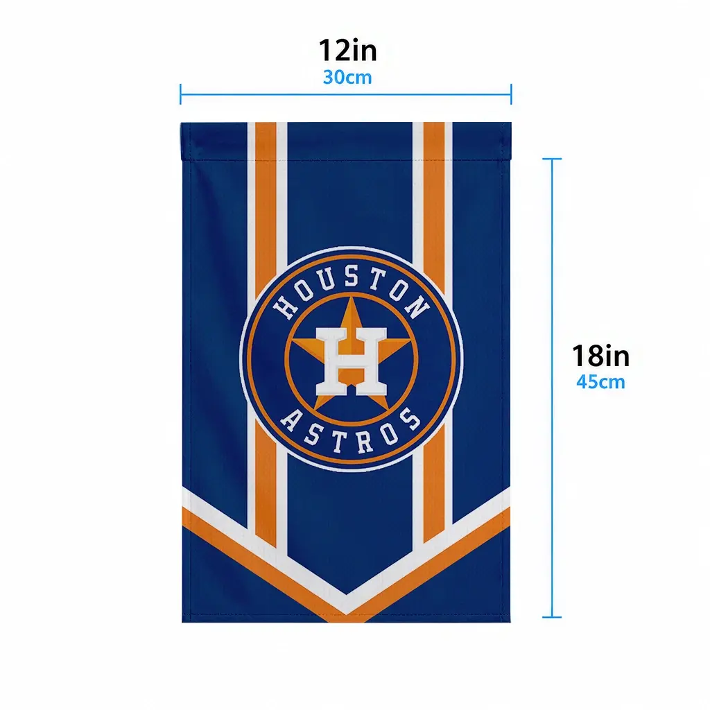 Houston Astros Garden Flag Custom Chevron Stripes Blue High Quality Houston Astros Garden Flag Custom Chevron Stripes Blue High Quality