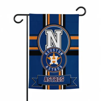 Houston Astros Garden Flag Custom Circle Medallion Blue Best Selling
