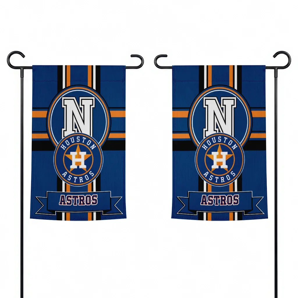 Houston Astros Garden Flag Custom Circle Medallion Blue Fashion Forward Houston Astros Garden Flag Custom Circle Medallion Blue Fashion Forward