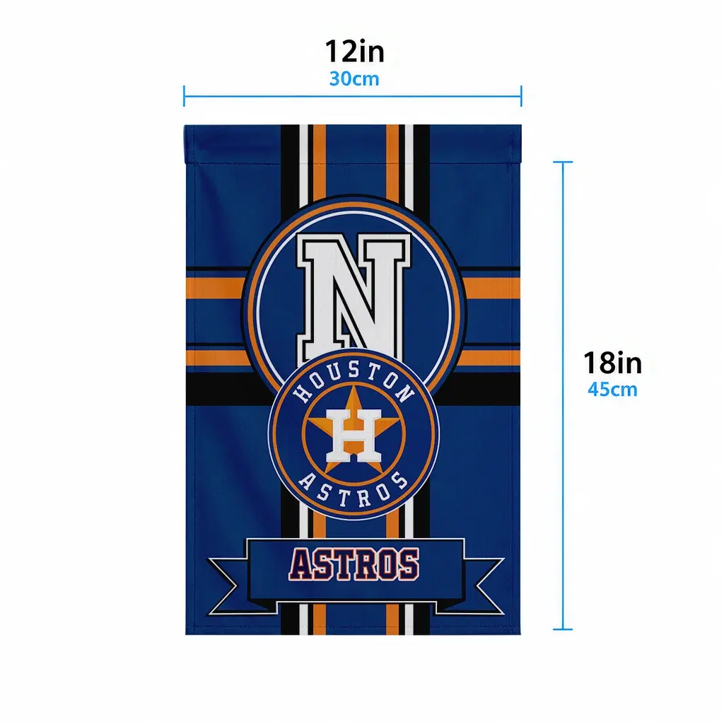 Houston Astros Garden Flag Custom Circle Medallion Blue High Quality Houston Astros Garden Flag Custom Circle Medallion Blue High Quality