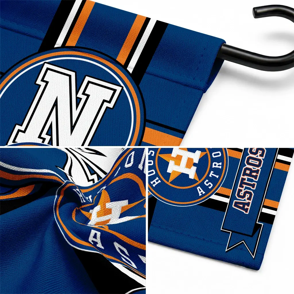 Houston Astros Garden Flag Custom Circle Medallion Blue Latest Model Houston Astros Garden Flag Custom Circle Medallion Blue Latest Model