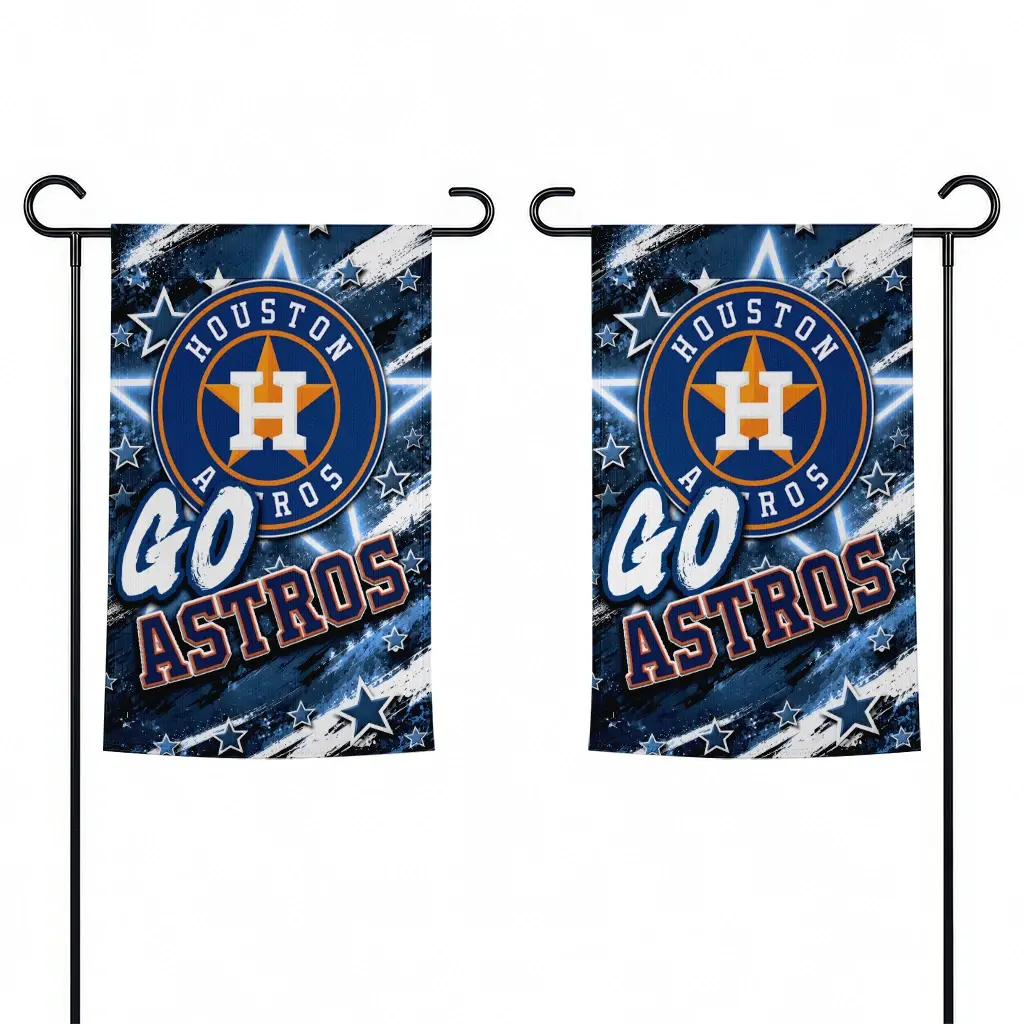 Houston Astros Garden Flag Customized Glowing Star Blue Fashion Forward Houston Astros Garden Flag Customized Glowing Star Blue Fashion Forward