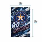Houston Astros Garden Flag Customized Glowing Star Blue Best Selling