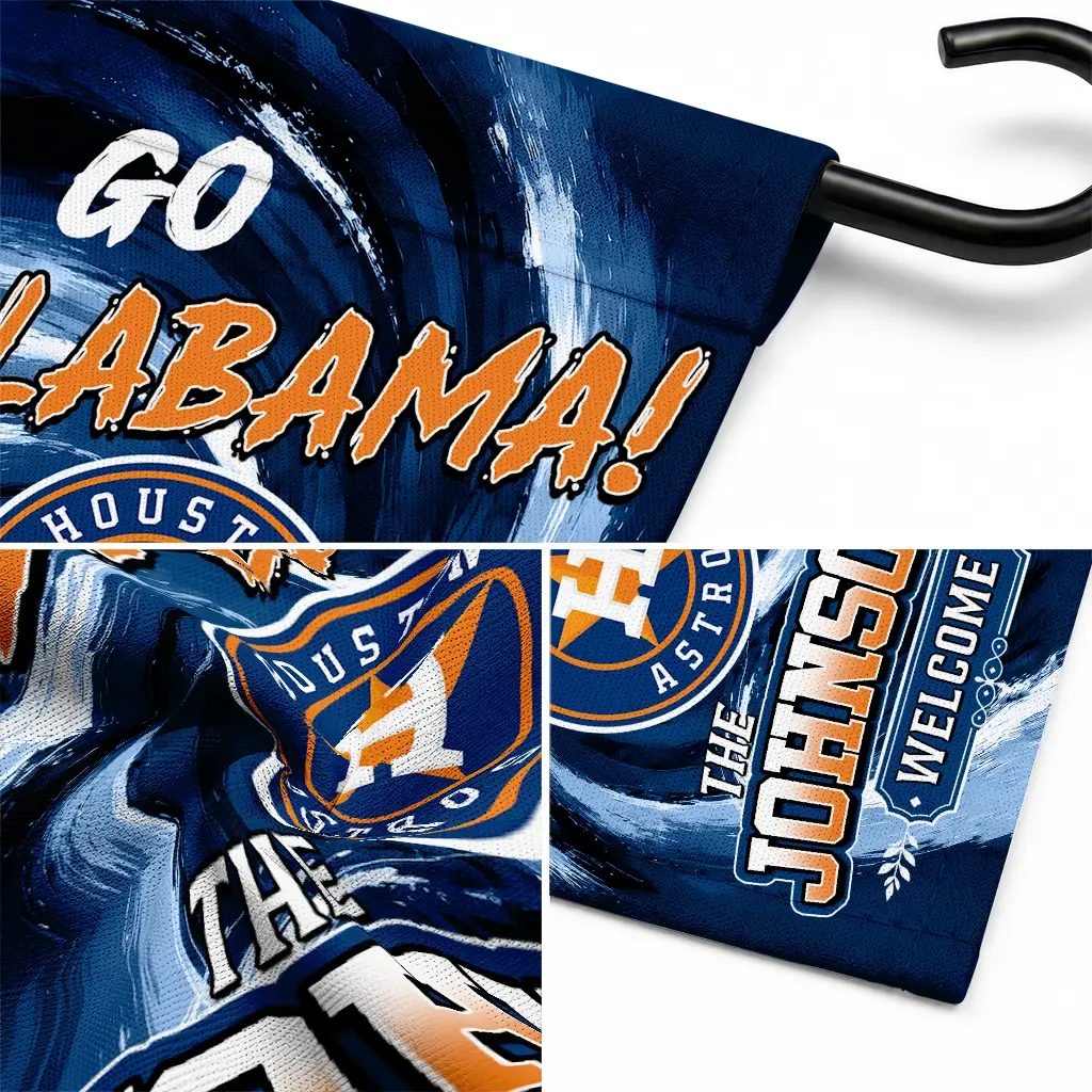 Houston Astros Garden Flag Customized Swirl Vortex Blue Latest Model Houston Astros Garden Flag Customized Swirl Vortex Blue Latest Model