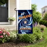 Houston Astros Garden Flag Customized Swirl Vortex Blue Best Selling