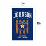 Houston Astros Garden Flag Personalized Distressed Stripes Blue Best Selling