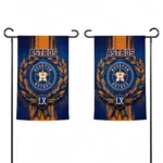 Houston Astros Garden Flag Personalized Laurel Wreath Blue Best Selling