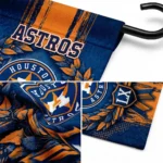 Houston Astros Garden Flag Personalized Laurel Wreath Blue Best Selling