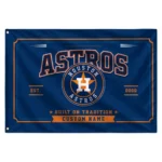 Houston Astros House Flag Custom Ornate Border Blue Best Selling
