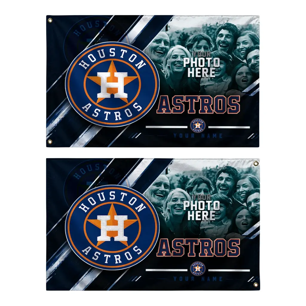 Houston Astros House Flag Customized Diagonal Stripes Blue Fashion Forward Houston Astros House Flag Customized Diagonal Stripes Blue Fashion Forward