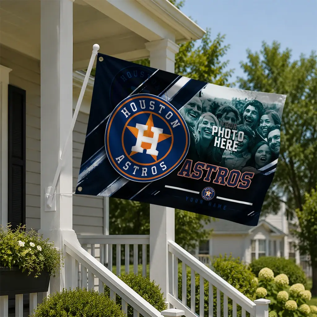 Houston Astros House Flag Customized Diagonal Stripes Blue New Arrival Houston Astros House Flag Customized Diagonal Stripes Blue New Arrival