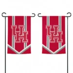 Houston Cougars Garden Flag Custom Chevron Stripes Red Best Selling