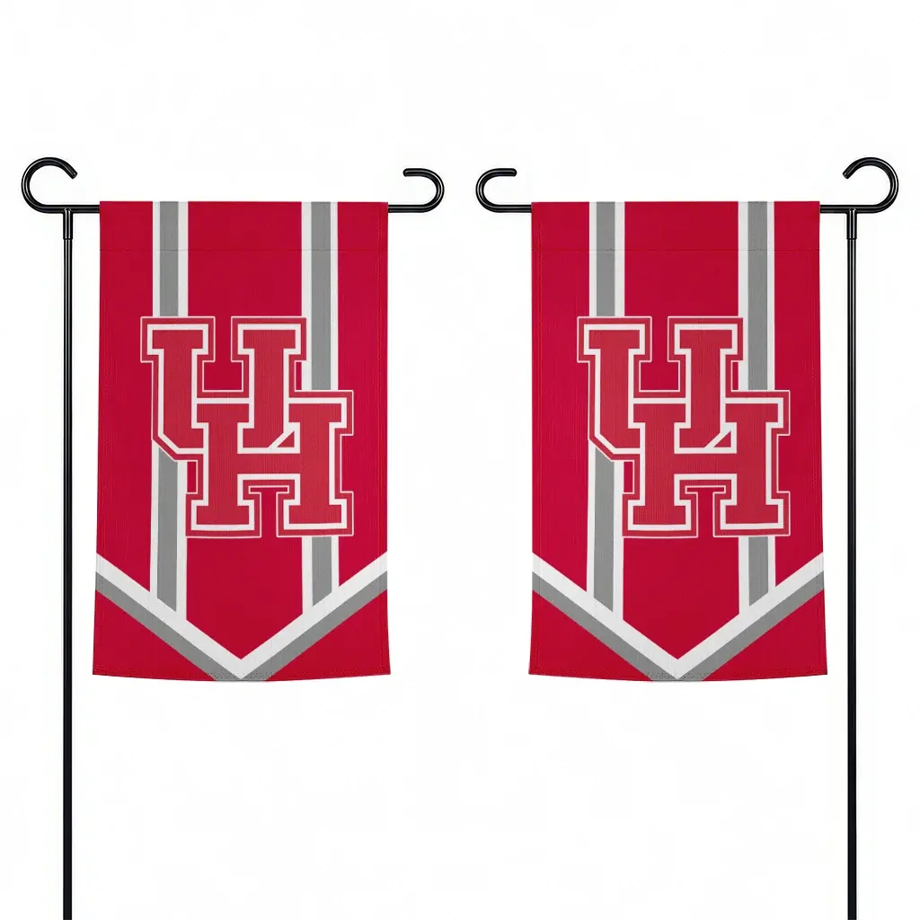 Houston Cougars Garden Flag Custom Chevron Stripes Red Fashion Forward Houston Cougars Garden Flag Custom Chevron Stripes Red Fashion Forward