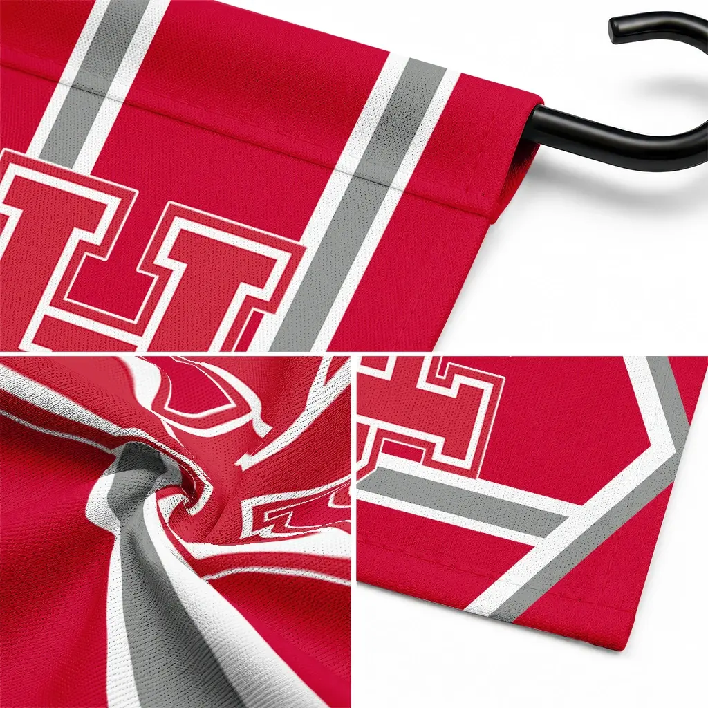 Houston Cougars Garden Flag Custom Chevron Stripes Red Latest Model Houston Cougars Garden Flag Custom Chevron Stripes Red Latest Model