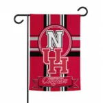 Houston Cougars Garden Flag Custom Circle Medallion Red Best Selling